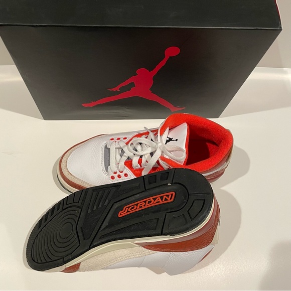 Nike Air Jordan 3 Retro SE Dunk on Mars (GS) DV7028-108 White/Orange SZ 7Y - Picture 11 of 12
